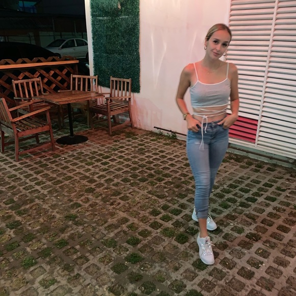 Cute Grey Crop Top (Garage) - Picture 2 of 2